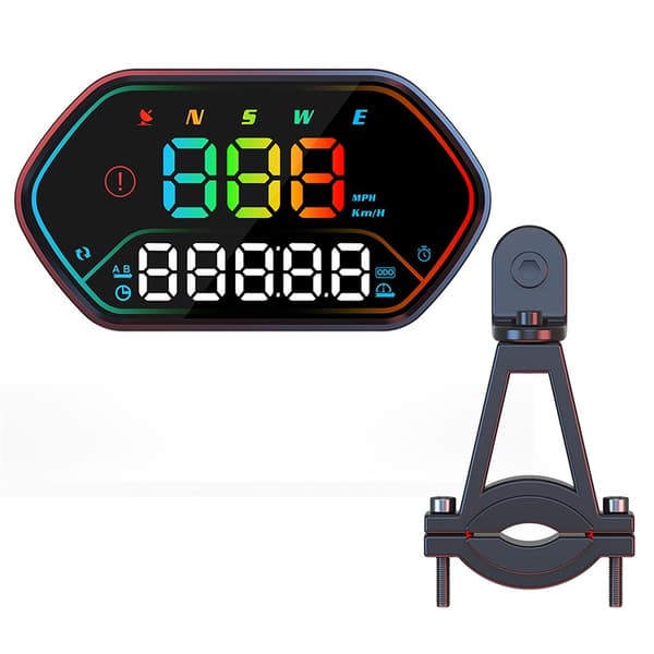 GPS-hastighedsmåler til bil og motorcykel – IP68-vandtæt og HUD (Head-Up Display)
