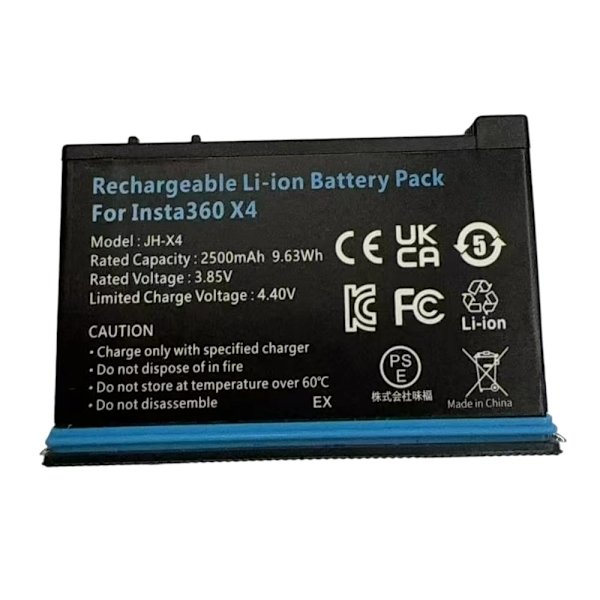 Batteri För Insta360 X4 3.85V 2500mAh JH-X4