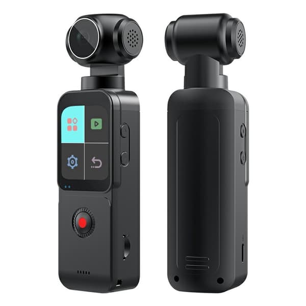 4K 60FPS 75MP Kamera Actionkamera 1,69" HD Nattseende 270° Roterande objektiv