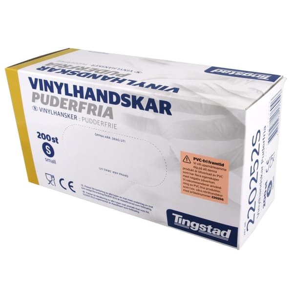 Tingstad VinylHandskar Puderfria Small 200st