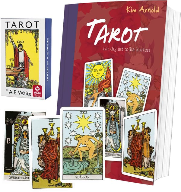 Tarotpaket: Tarot bok + Waite svensk tarot (pocket)