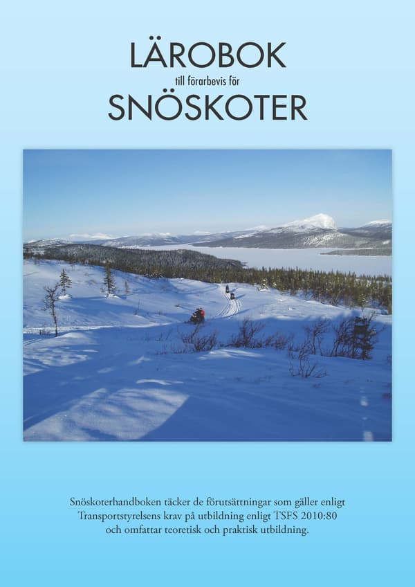 Lärobok till förarbevis för snöskoter 9789153116110