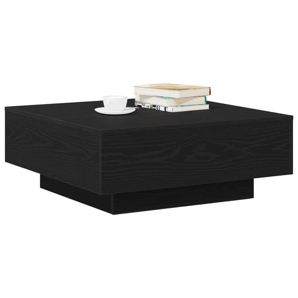 vidaXL Sofabord Sort eg 80 x 80 x 31 cm