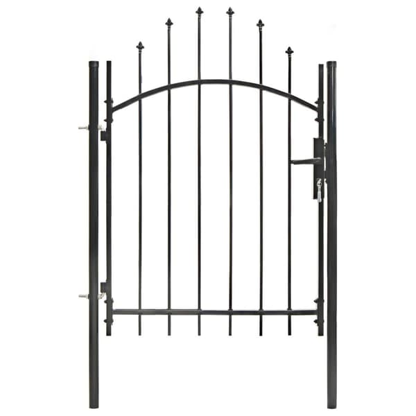 vidaXL havelåge stål 1 x 1,5 m sort