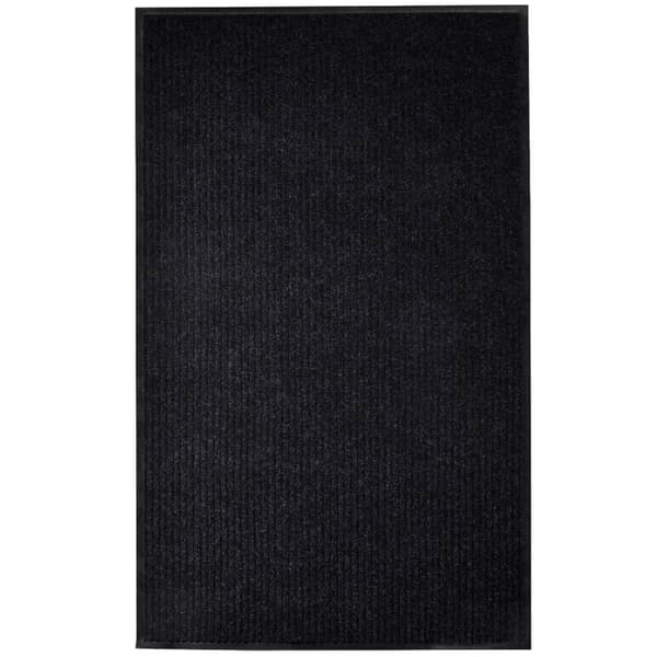 vidaXL Ovimatto musta 117x220 cm PVC