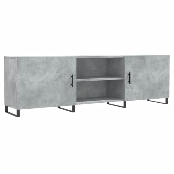 vidaXL tv-bord 150x30x50 cm konstrueret træ betongrå