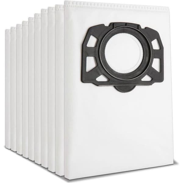 10 stk. Karcher støvsugerposer - kompatible med WD4, WD5, WD6, MV4, MV5 og MV6 - Støvfilterposer