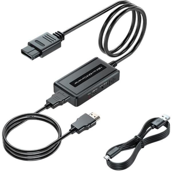HDMI-adapter - NINTENDO - N64 - Støtter HD 1080P - Inkluderer kabler - Plug and Play