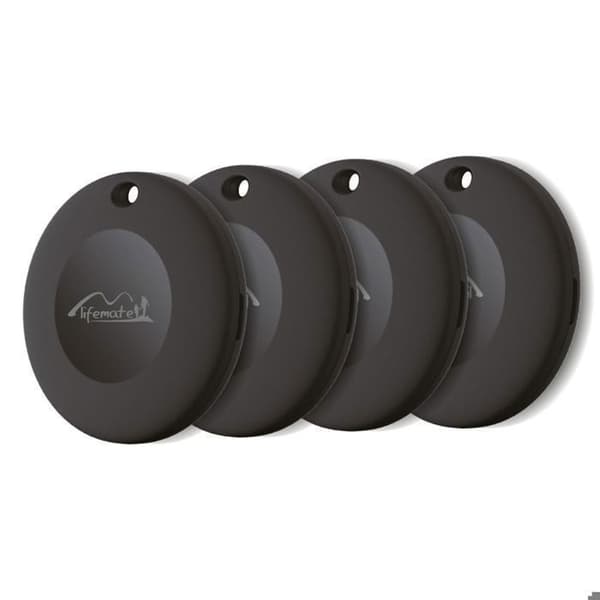 Lifemate Life Tag GPS Tracker (4-pak), Kompatibel med Android/Google Find min enhed, IP65 Vandtæt, Lang batterilevetid