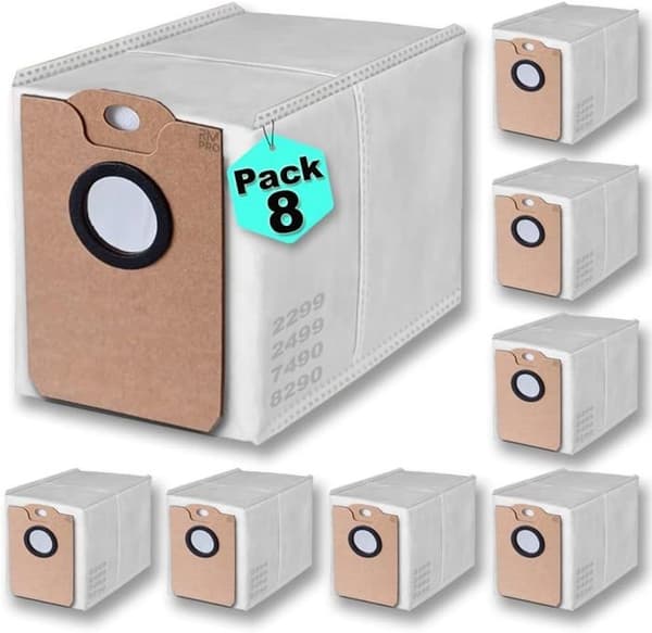 (8-pack) 8-pack reservpåsar för dammsugare Conga 2299-2499-7490-8290. Kompatibel med dammsugarna Conga 2299, Conga 2499 och Conga 74.