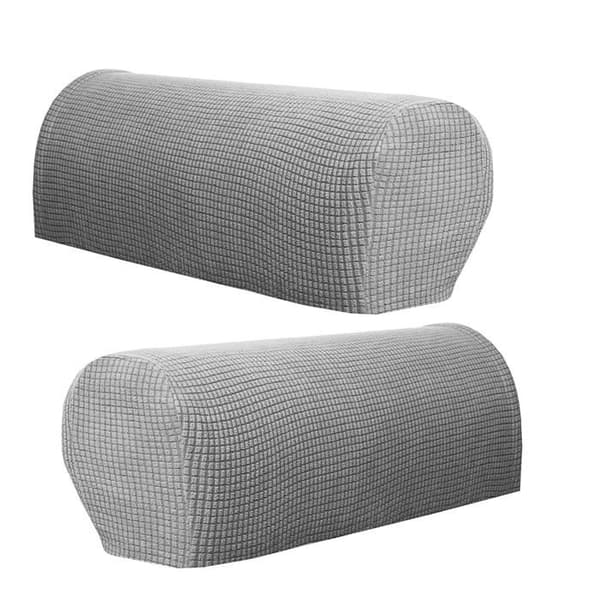 Set med 2 armstödsöverdrag i premiumfleece för fåtöljer, soffor och halkfria stolar