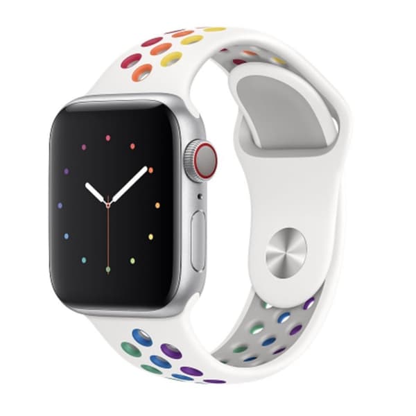 Ihåligt Silikon Armband Apple Watch 42/44/45/46/49 mm Pride