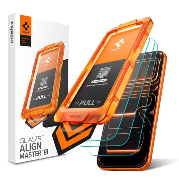 Spigen iPhone 17 Pro Max 3-PACK Skärmskydd ALM GLAS.tR Härdat Glas