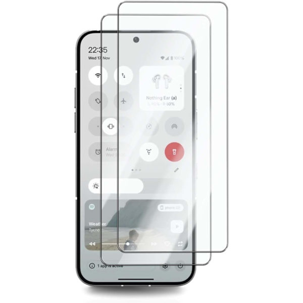 2-Pack Nothing Phone (3a) Skärmskydd i Härdat Glas