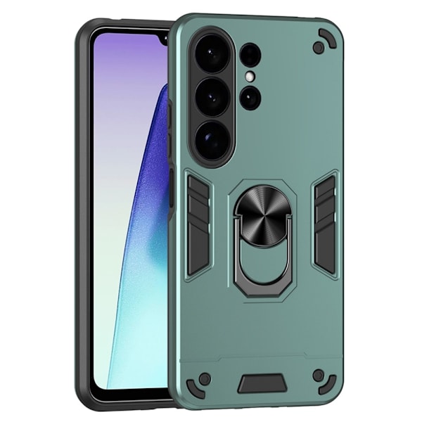 Samsung Galaxy S26 Ultra Skal Ring Hybrid Armor Grön