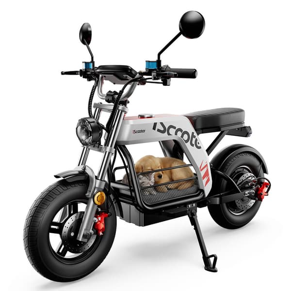 iScooter DX5 PRO 61 km/t, 17" tykke dæk, 2000W 52V20Ah, indkøbskurv, 100 km rækkevidde
