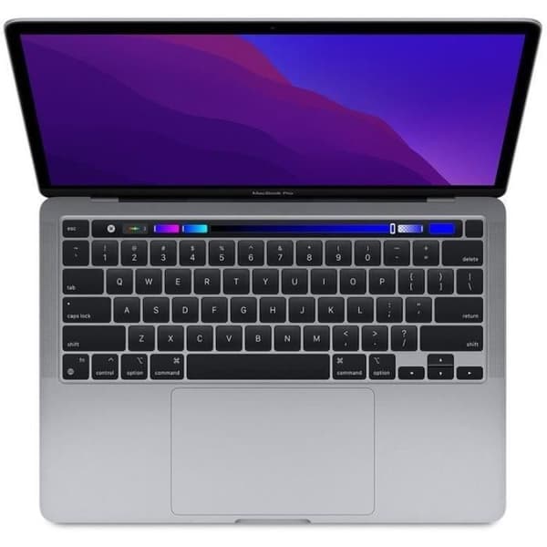 MacBook Pro Touch Bar 13" 2020 Apple M1 3,2 Ghz 8 GB 256 GB SSD Space Grey - Renoveret - God stand- REFURBISHED