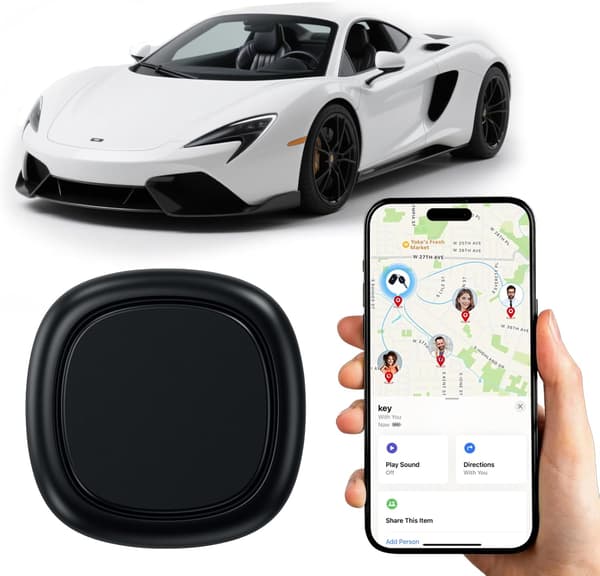 Køretøjs GPS-tracker Fungerer med Find My bil air tracker tag Verdensomspændende dækning Skjult bil lokaliseringsenhed Ingen månedlige gebyrer eller a