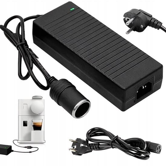 Strømforsyningskonverter - Spændingskonverter - 240V til 12V DC - 180W 15A Strøm - 6x Beskyttelse - Til køler og luftkompressor - Campingvogn & Hjem