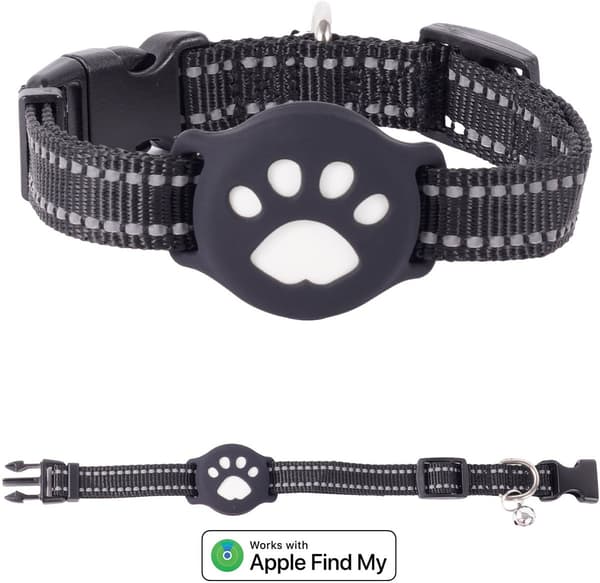 IP68 Vedenkestävä - Kaulan ympärys 28-39 cm - Säädettävä nailonkaulapanta - GPS-kissaseuranta - Ei kuukausimaksuja - Toimii iOS:n kanssa