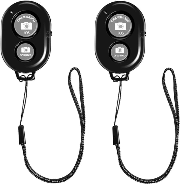 2-pack Bluetooth-klicker – Lämplig för alla iPhone, iPad och surfplattor – Foton och videor