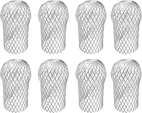 8-pack rännskydd, rännskydd, aluminiumrännskydd med filter, rännskydd, förhindrar igensättning av löv (3,5 tum)