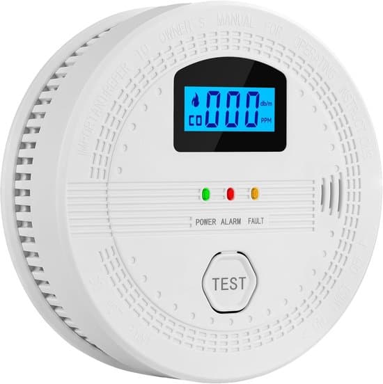 Rök- och kolmonoxiddetektor i ett - Brandlarm - Rökdetektor - Smart kolmonoxiddetektor - Batteridriven - hem - resor - 1 stycke