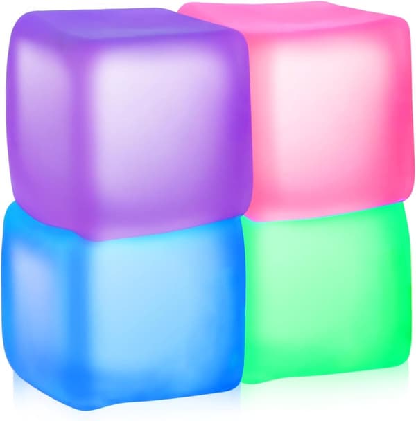 Fidget Toy Stress Cube 4-pak - Cube Squishies Angst Stresslindring med tykt materiale - Fidgets til klasseværelset - 4-pak