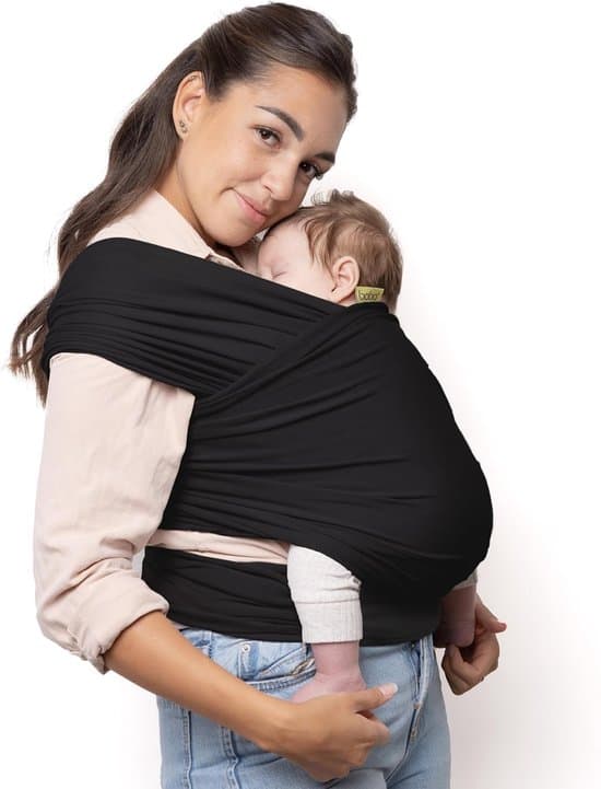 Babyvikle - Slynge - Bæresele - Hofteskånsomt Design - 3-15 kg - Sort