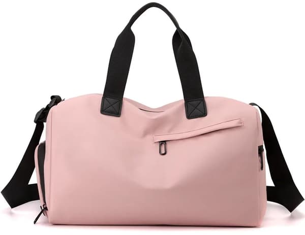 Lille sportstaske - Håndbagagetaske 40x20x25 cm - Rejsetaske 40x25x20 cm - Underseater egnet til Ryanair - Weekendtaske - Pink