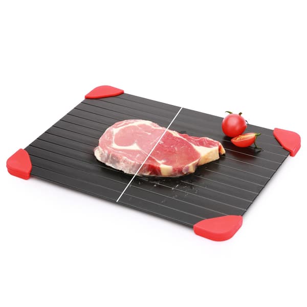 Upptiningsbricka för fryst kött, Fantastisk snabb naturlig värmeupptiningsplatta, Liten upptiningsplatta köksmatta, 1 styck