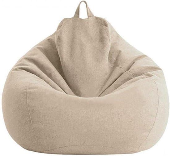 Pestävä säkkituolin päällinen täytetyille eläimille ja muistivaahdolle - Pehmeä pellava - Ergonominen muotoilu - Laiska sohva aikuisille ja lapsille (