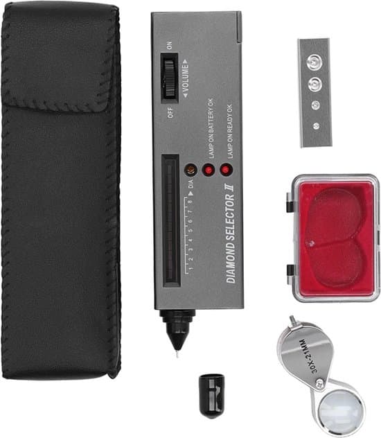 Diamanttestare - Hög noggrannhet - Med LED - Bärbar - Diamanttestare - Diamantväljarpenn - Ädelstenar - Var säker på att det är äkta!