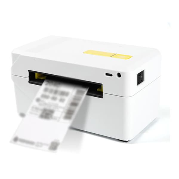 Bluetooth termisk etiketprinter, trådløs 4x6 forsendelsesetiketprinter til virksomheder, kompatibel med Android, iOS og Windows