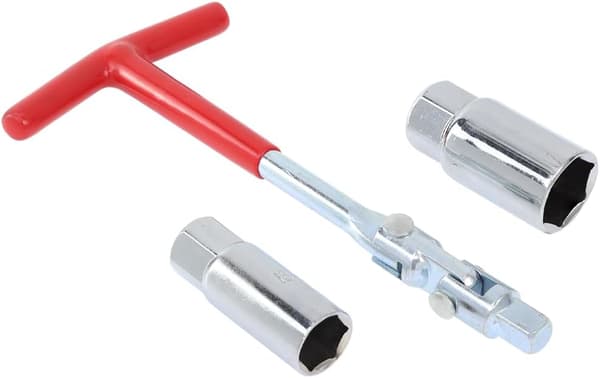 Tændrørsnøgle T-håndtag 5/8 tommer (16 mm) og 13/16 tommer (21 mm) Tændrørsnøgle Udskiftningsværktøj Til motorcykler - plæneklippere og små