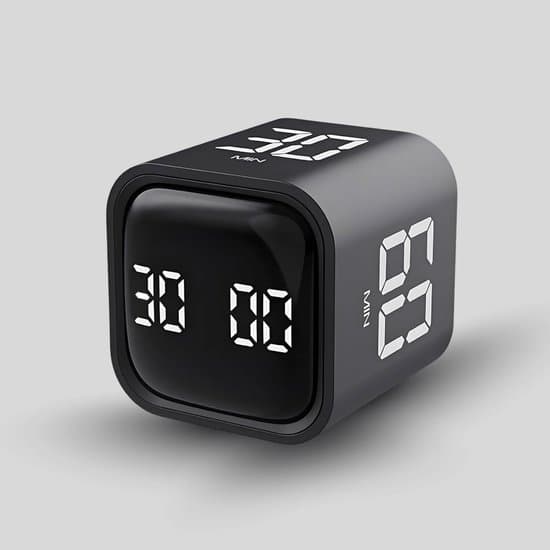 Pomodoro Tärning - ADHD Fokus Timer - Pomodoro Teknik Timer - Fokus Timer Kub - Digital Nedräkningstimer - Roterande Kub Timer - Tidshantering