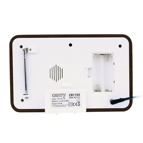 Camry CR1153 radio Bärbar digital Svart, Vit