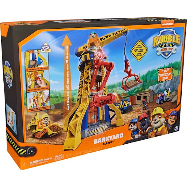 Paw Patrol Röd/Brun Rubble & Crew Blafwerf Crane