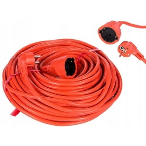 VERTEX PZO20M Utdragbar förlängningskabel 20 m 3x2,5 mm Orange