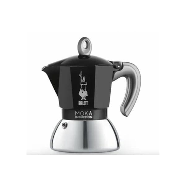Italiensk kaffebryggare - BIALETTI - MOKA Induktion - 2 koppar - 100 ml - Svart