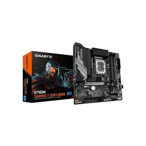 GIGABYTE B760M GAMING X Moderkort Intel B760 LGA1700 DDR4 Micro ATX PCIe 5.0 2.5GbE M.2 RGB