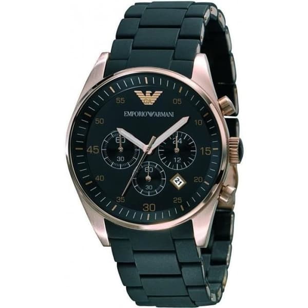 ARMANI JEANS Armbandsur herr AR5905 - Kvarts - Analog - Stål - Svart