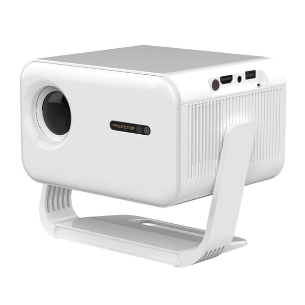 NÖRDIC 1080P Projektor Certifierad för Netflix, Prime Video, Disney+ och YouTube, 300 ANSI lumen, 2.4/5G WiFi 6-stöd för iOS/Android