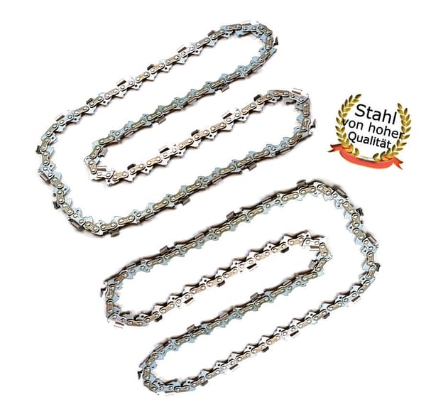 2 x kedja 25cm / 1,1mm / 3/8" / 40 DL till Scheppach C-CS254-X 20V kedjesåg