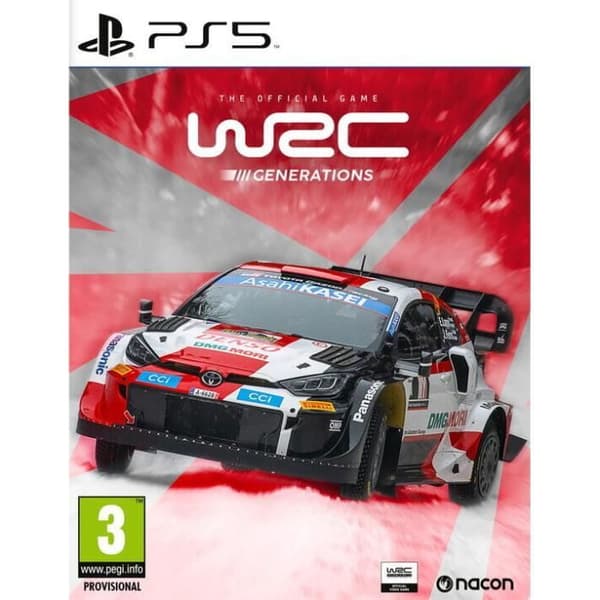 NACON WRC Generations PS5-spel 750 km specialsträckor Hybridsfordon