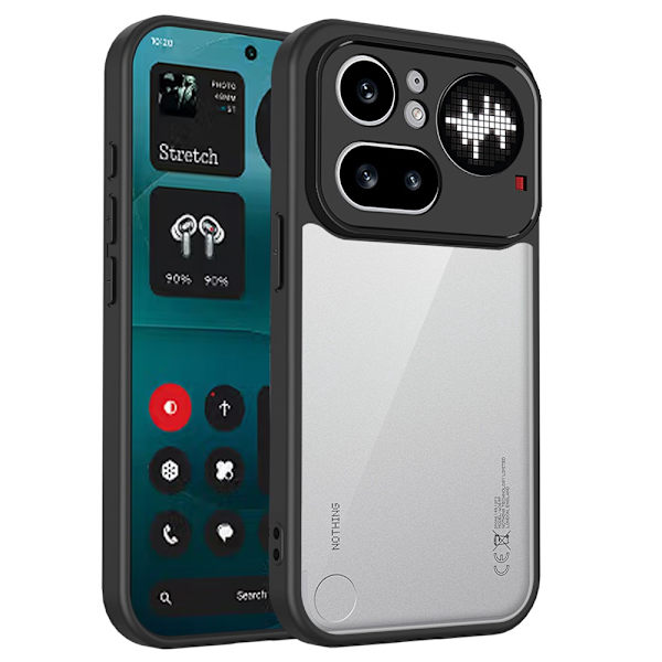 SKALO Matte Skin Touch Hybrid Skal för Nothing Phone (4a) Pro - Svart