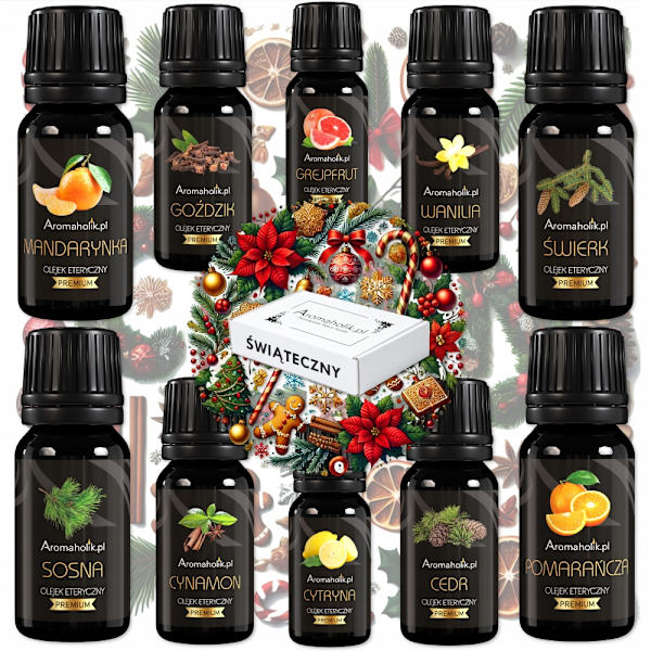 CDON naturlige æteriske olier med duft af jul i gavæske