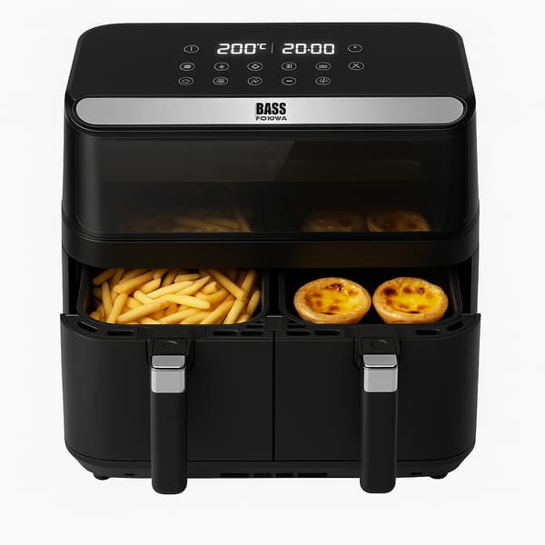 Dubbel oljefri fritör 8,5L