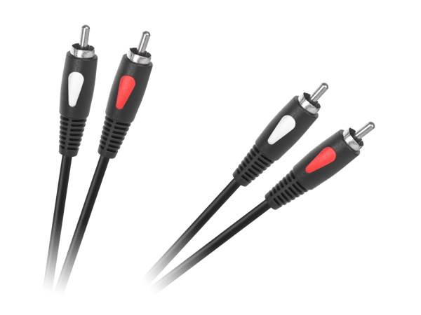 RCA-kabel ljudkabel cinch 10m 2RCA-2RCA Cabletech Eco-Line