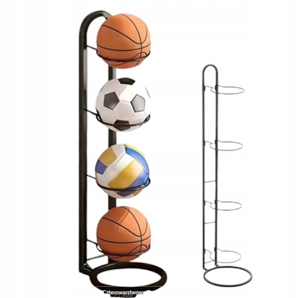 Stativ til 4 bolde hylde organizer opbevaring af bolde